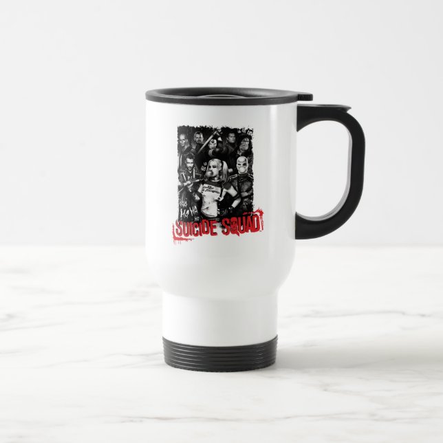 Suicide Squad | Grunge Group Photo Travel Mug (Right)