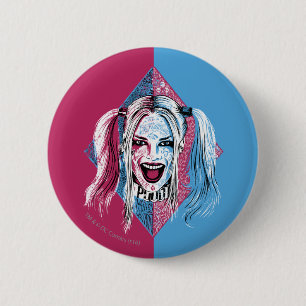 Suicide Squad   Harley Laugh 6 Cm Round Badge