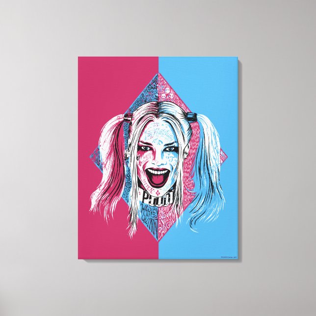 Suicide Squad | Harley Laugh Canvas Print (Front)