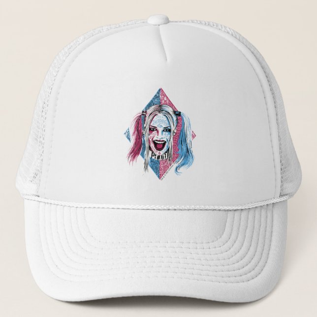 Suicide Squad | Harley Laugh Trucker Hat (Front)