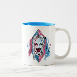 Suicide Squad Harley Laugh Two-Tone Coffee Mug