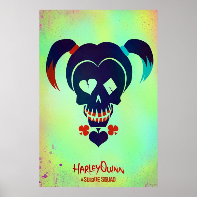 Suicide Squad | Harley Quinn Head Icon Poster (Front)