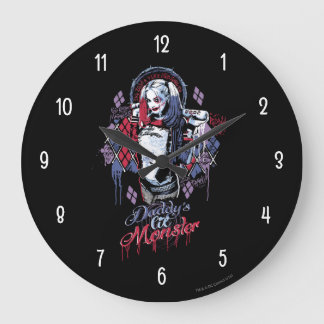 Suicide Squad | Harley Quinn Inked Graffiti Large Clock