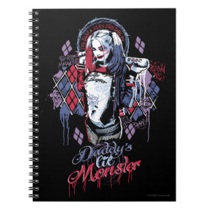 Suicide Squad   Harley Quinn Inked Graffiti Notebook