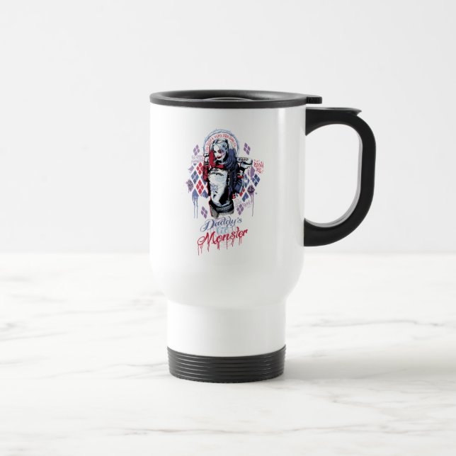 Suicide Squad | Harley Quinn Inked Graffiti Travel Mug (Right)