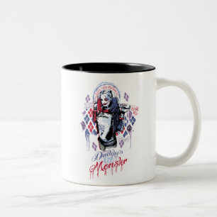 Suicide Squad   Harley Quinn Inked Graffiti Two-Tone Coffee Mug