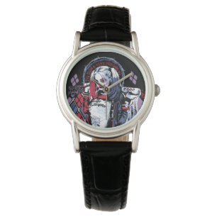 Suicide Squad   Harley Quinn Inked Graffiti Watch