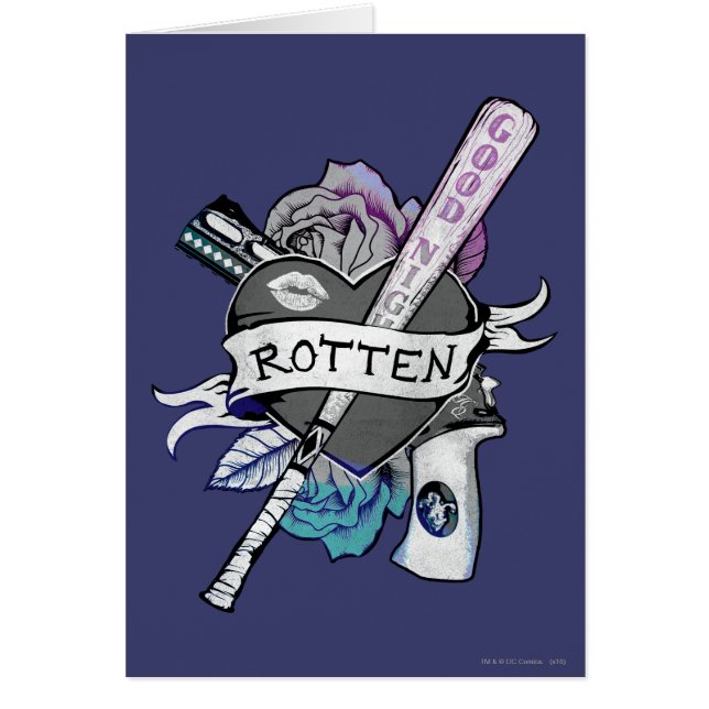 Suicide Squad | Harley Quinn "Rotten" Tattoo Art (Front)