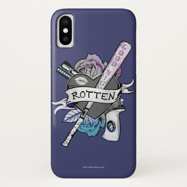 Suicide Squad | Harley Quinn "Rotten" Tattoo Art Case-Mate iPhone Case (Back)