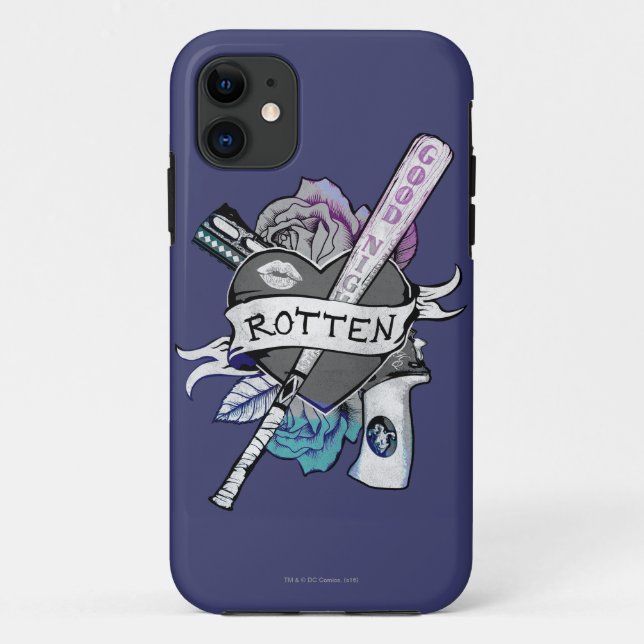 Suicide Squad | Harley Quinn "Rotten" Tattoo Art Case-Mate iPhone Case (Back)