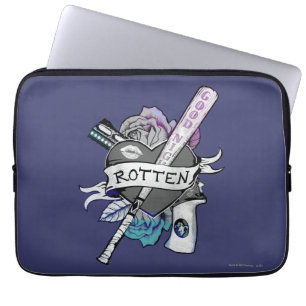 Suicide Squad   Harley Quinn "Rotten" Tattoo Art Laptop Sleeve