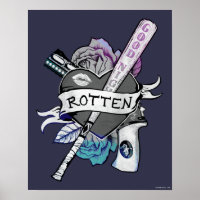 Suicide Squad | Harley Quinn "Rotten" Tattoo Art