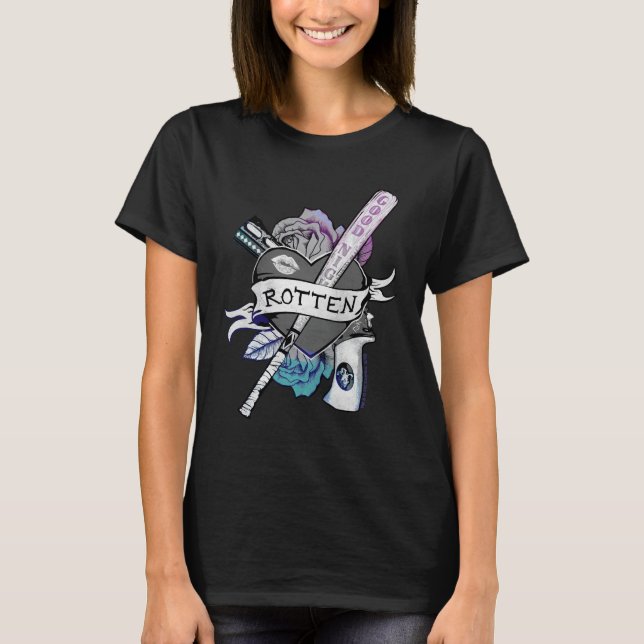 Suicide Squad | Harley Quinn "Rotten" Tattoo Art T-Shirt (Front)