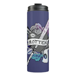 Suicide Squad   Harley Quinn "Rotten" Tattoo Art Thermal Tumbler