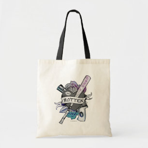 Suicide Squad Harley Quinn "Rotten" Tattoo Art Tote Bag