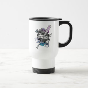 Suicide Squad   Harley Quinn "Rotten" Tattoo Art Travel Mug