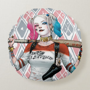 Suicide Squad   Harley Quinn Round Cushion