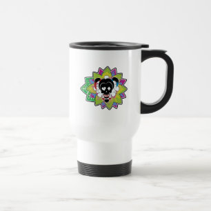 Suicide Squad   Harley Quinn Skull Tattoo Art Travel Mug