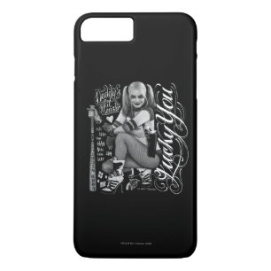 Suicide Squad   Harley Quinn Typography Photo iPhone 8 Plus/7 Plus Case