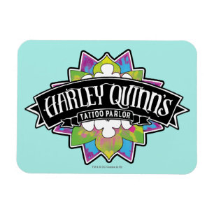 Suicide Squad   Harley Quinn's Tattoo Parlor Lotus Magnet