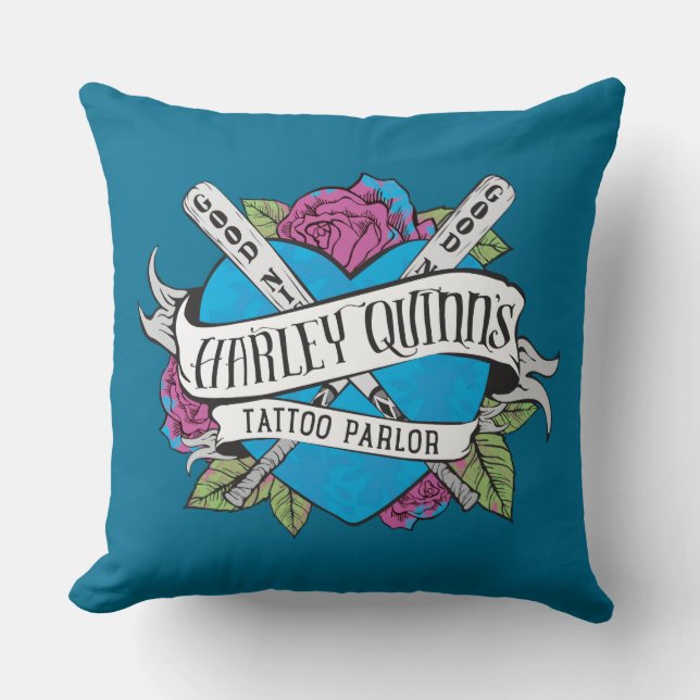 Suicide Squad | Harley Quinn's Tattoo Parlour Cushion (Front)