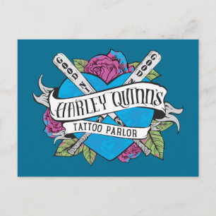Suicide Squad   Harley Quinn's Tattoo Parlour Hear Postcard