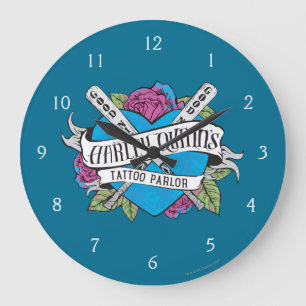 Suicide Squad   Harley Quinn's Tattoo Parlour Large Clock