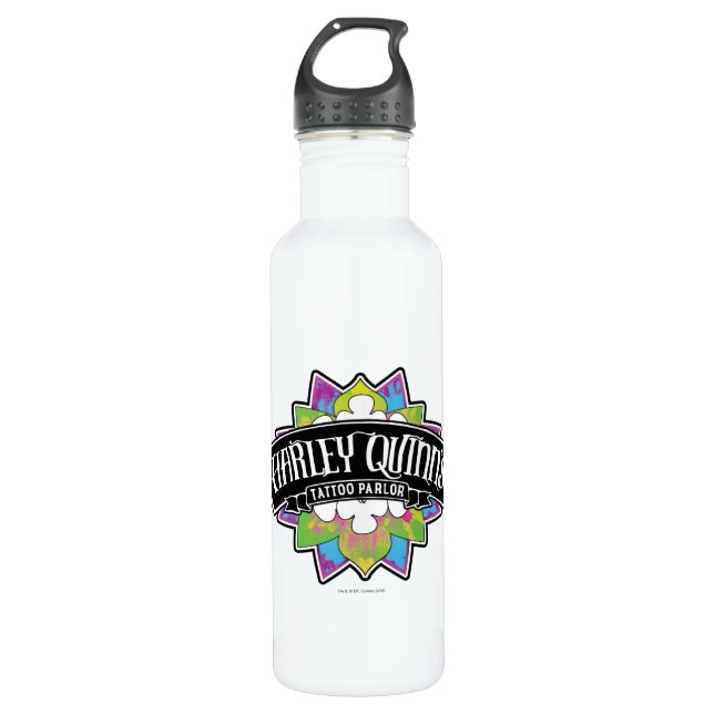 Suicide Squad | Harley Quinn's Tattoo Parlour Lotu 710 Ml Water Bottle (Front)