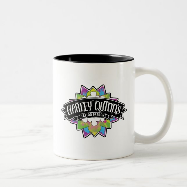 Suicide Squad | Harley Quinn's Tattoo Parlour Lotu Two-Tone Coffee Mug (Right)