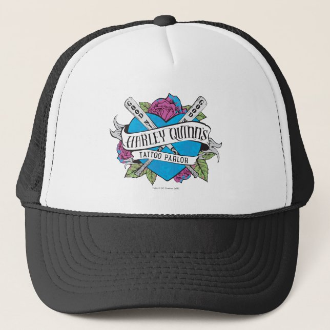 Suicide Squad | Harley Quinn's Tattoo Parlour Trucker Hat (Front)