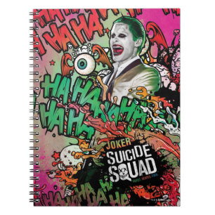 Suicide Squad Joker Character Graffiti Notebook