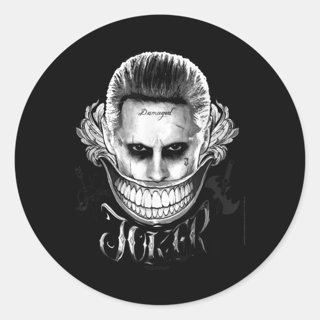 Suicide Squad Joker  Classic Round Sticker (Front)