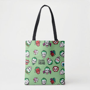 Suicide Squad   Joker Emoji Pattern Tote Bag