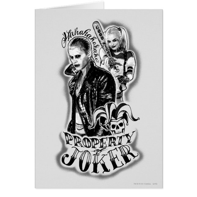 Suicide Squad | Joker & Harley Airbrush Tattoo (Front)
