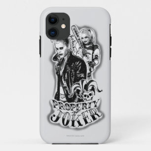 Suicide Squad   Joker & Harley Airbrush Tattoo iPhone 11 Case