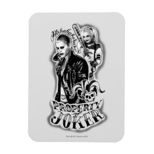 Suicide Squad   Joker & Harley Airbrush Tattoo Magnet