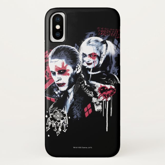 Suicide Squad | Joker & Harley Painted Graffiti Case-Mate iPhone Case (Back)