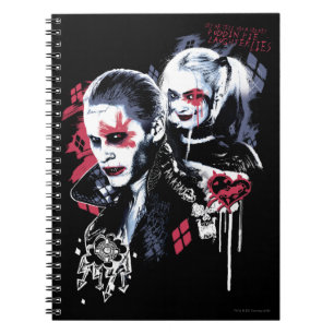 Suicide Squad Joker & Harley Painted Graffiti Notebook