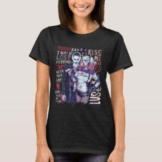 Suicide Squad | Joker & Harley Typography Photo T-Shirt