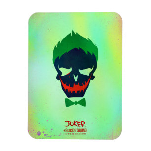 Suicide Squad   Joker Head Icon Magnet