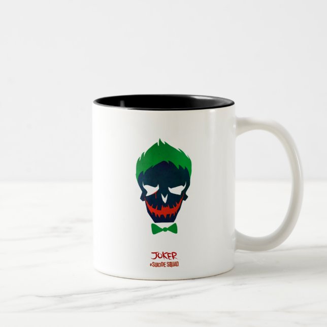Suicide Squad | Joker Head Icon Two-Tone Coffee Mug (Right)