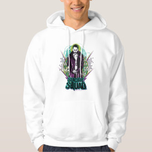 Suicide Squad   Joker Retro Rock Graphic Hoodie