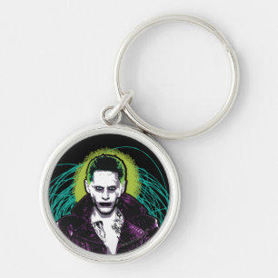 Suicide Squad   Joker Retro Rock Graphic Key Ring