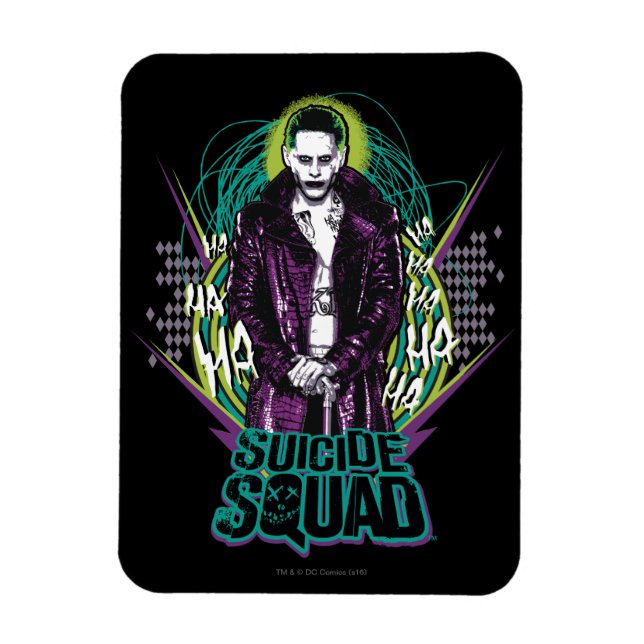 Suicide Squad | Joker Retro Rock Graphic Magnet (Vertical)