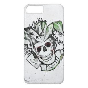 Suicide Squad Joker Skull "All In" Tattoo Art iPhone 8 Plus/7 Plus Case