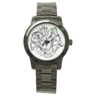 Suicide Squad Joker Skull "All In" Tattoo Art Watch