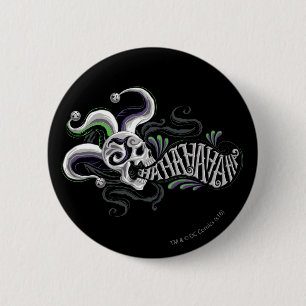 Suicide Squad   Joker Skull - Haha 6 Cm Round Badge