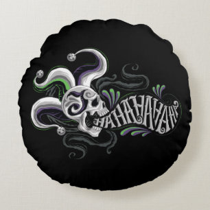 Suicide Squad   Joker Skull - Haha Round Cushion