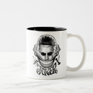 Suicide Squad Joker Smile Two-Tone Coffee Mug