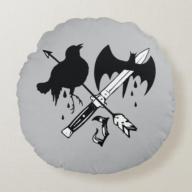 Suicide Squad | Joker Symbol Round Cushion (Front)